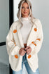 Pumpkin Patch Open Front Drop Shoulder Knit Cardigan
